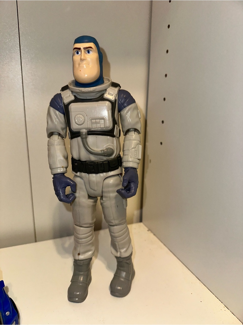 Disney Buzz Lightyear Gray and Blue Action Figure - Purple Gloves